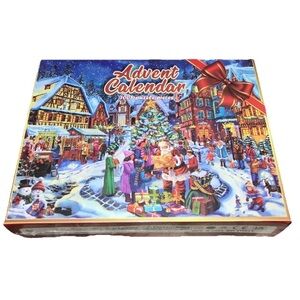 Advent Calendar Christmas Puzzle 1008 Pieces Christmas Holiday Santa Snowman New